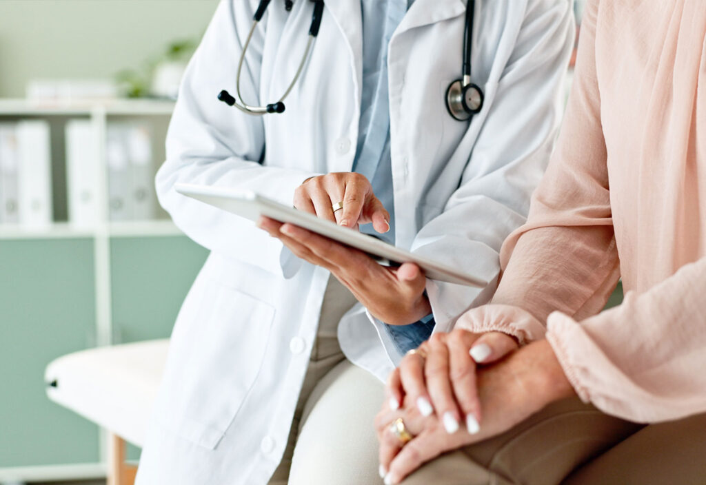 doctor with patient